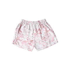 [UNISEX] PEPEVICIO X LOCO MOSQUITO "GOOD LUCK" SHORTS (OFF-WHITE / RED): Alternate View #2