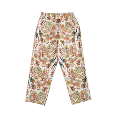 [UNISEX] TOMAS TOMAS X LOCO MOSQUITO 108 DRAGONS OFF-WHITE BELTED TROUSERS: Alternate View #2