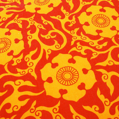 [UNISEX] SCROW ART X LOCO MOSQUITO JINJYA TRIBAL RED / YELLOW SHIRT: Alternate View #4